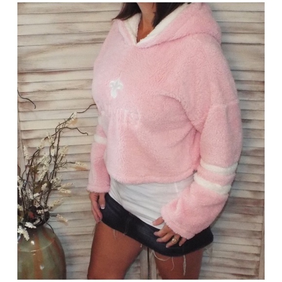 New Orleans Saints Fleur de Lis Sherpa Hoodie 2219 - Picture 3 of 5